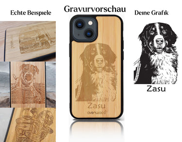 INDIVIDUELL iPhone 15 Bambus-Kunststoff